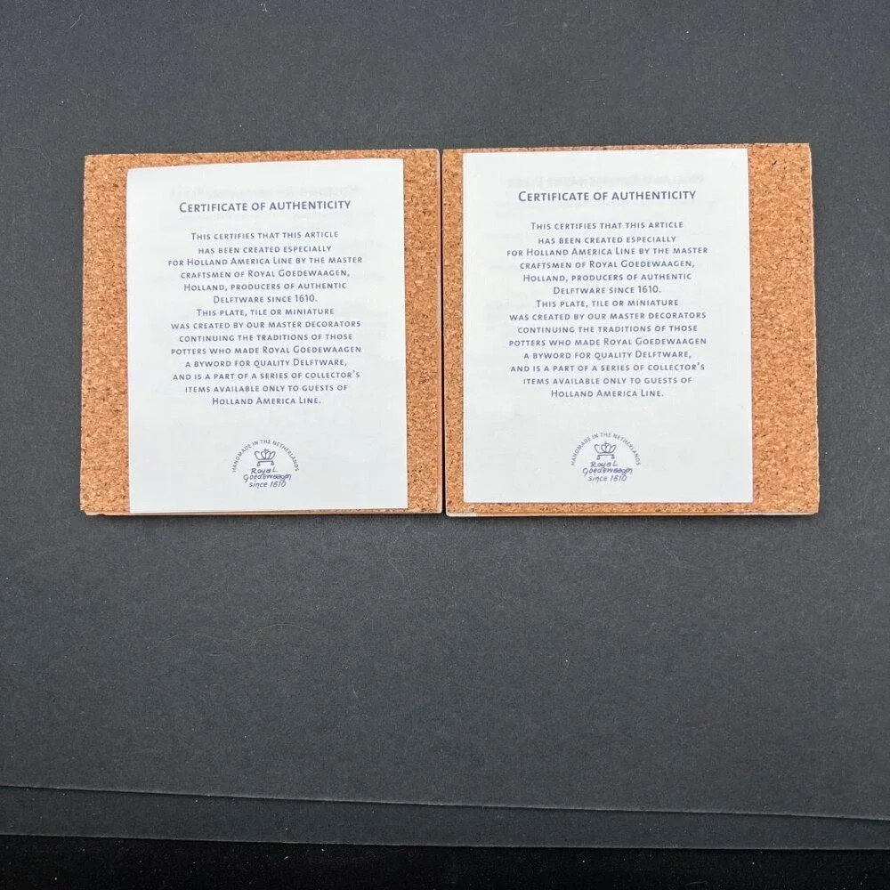 Two Holland America Cruise Lines Ship Coasters‎ 4 Ships